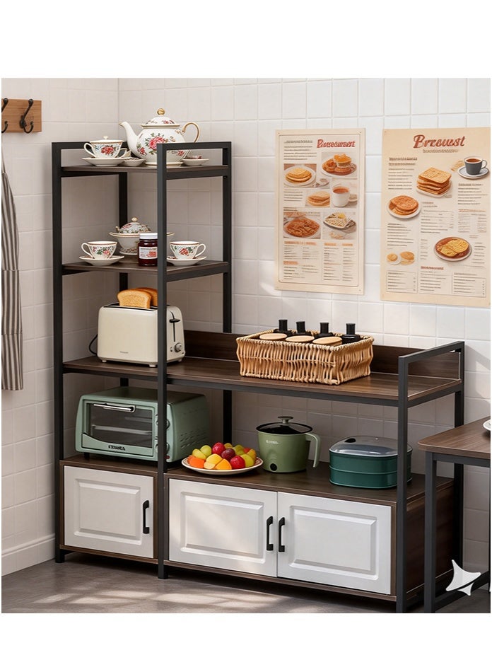 OASIS DESERT Multi-Level Drawer-Style Storage Rack, Multi-Level Storage Cabinet For Kitchen Supplies, Home Living Room Storage Rack, Bedroom Clutter Organizer, Floor-Standing Type - Image 3